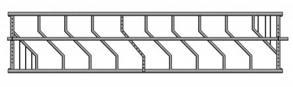 Drabiny paszowe premium wykonane z rur o przekroju 60 i 50 mm