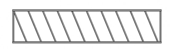 Drabiny paszowe wykonane z profilu 50x50 mm i rury 40 mm